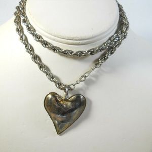 Heart Vintage Necklace Long